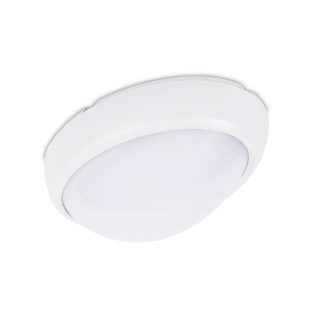 Corp BAT LED Oval Alb IP65 12W 3000K Dispersor Opal - NOVELITE