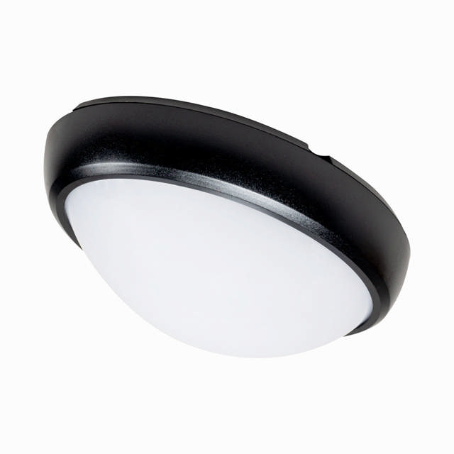 Corp BAT LED Oval Negru IP65 12W 6400K Dispersor Opal - NOVELITE
