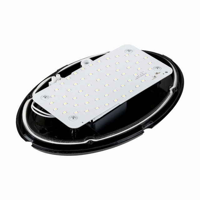 Corp BAT LED Oval Negru IP65 12W 6400K Dispersor Opal - NOVELITE