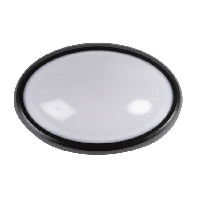 Corp BAT LED Oval Negru IP65 12W 3000K Dispersor Opal - NOVELITE