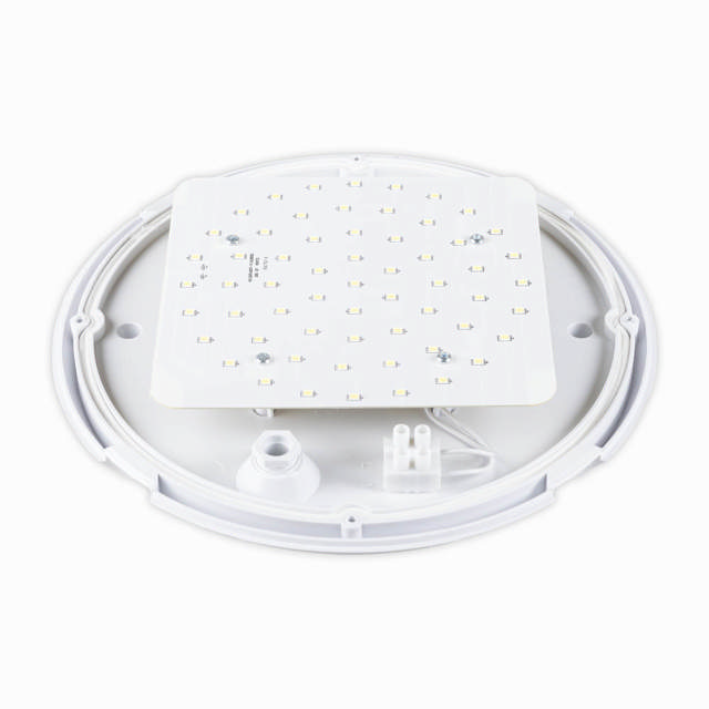 Corp BAT LED Rotund mare Alb IP65 12W 6400K Dispersor Opal - NOVELITE