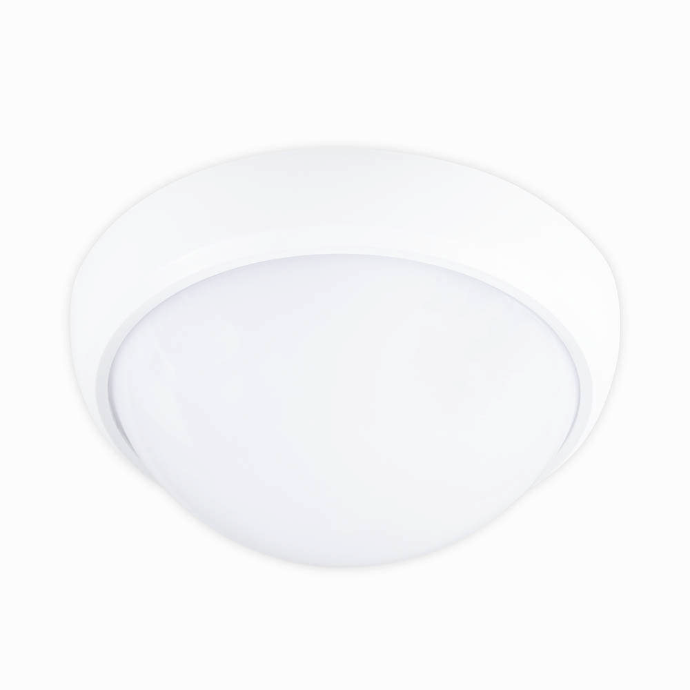 Corp BAT LED Rotund mare Alb IP65 12W 6400K Dispersor Opal - NOVELITE