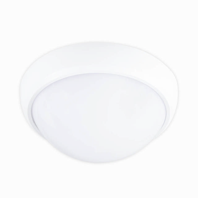 Corp BAT LED Rotund mare Alb IP65 12W 6400K Dispersor Opal - NOVELITE