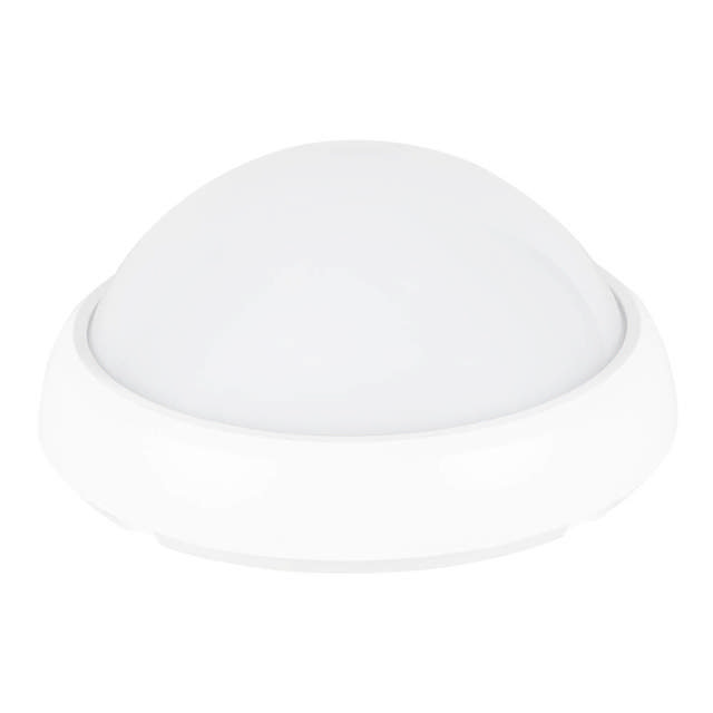 Corp BAT LED Rotund mare Alb IP65 12W 3000K Dispersor Opal  - NOVELITE