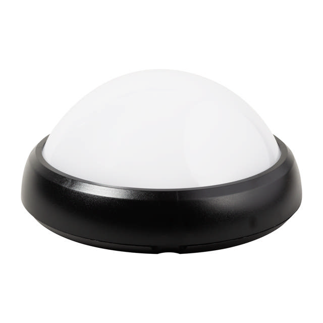 Corp BAT LED Rotund mare Negru IP65 12W 6400K Dispersor Opal - NOVELITE