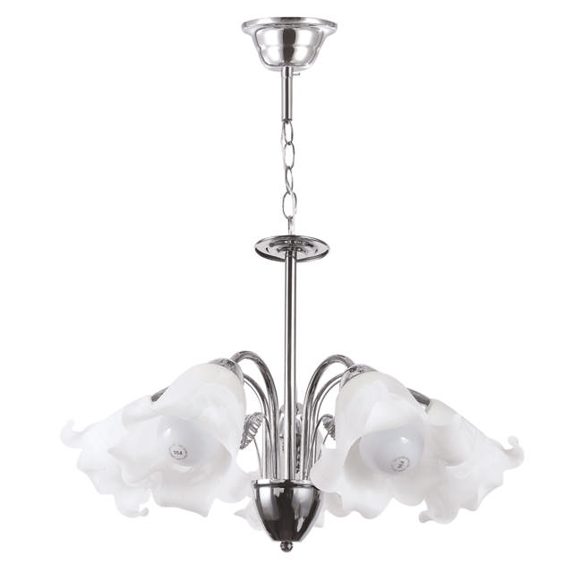 Lustra Lylian Alb+Crom 5xE27 60W     