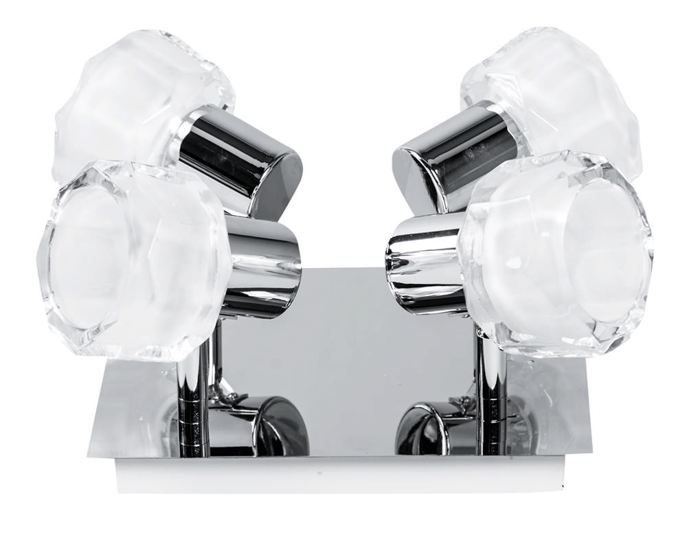 Spot Bara Careo Alb+Crom 4xG9 40W    