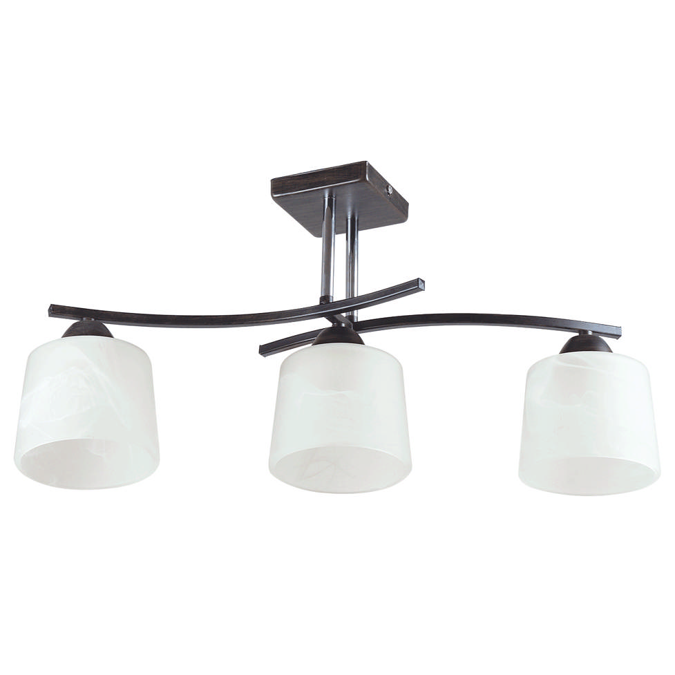 Lustra Osaka Alb+Wenge 3xE27 60W     