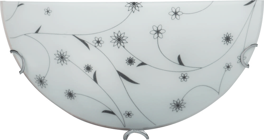 Aplica Flower Alb+Negru 1xE27 60W     