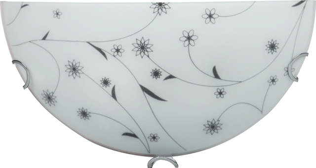 Aplica Flower Alb+Negru 1xE27 60W     