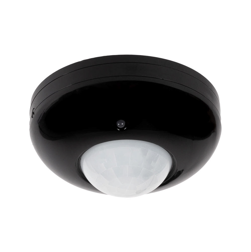 Senzor Miscare PT Negru JQ37 360° 1200W 2-12m IP20 - NOVELITE