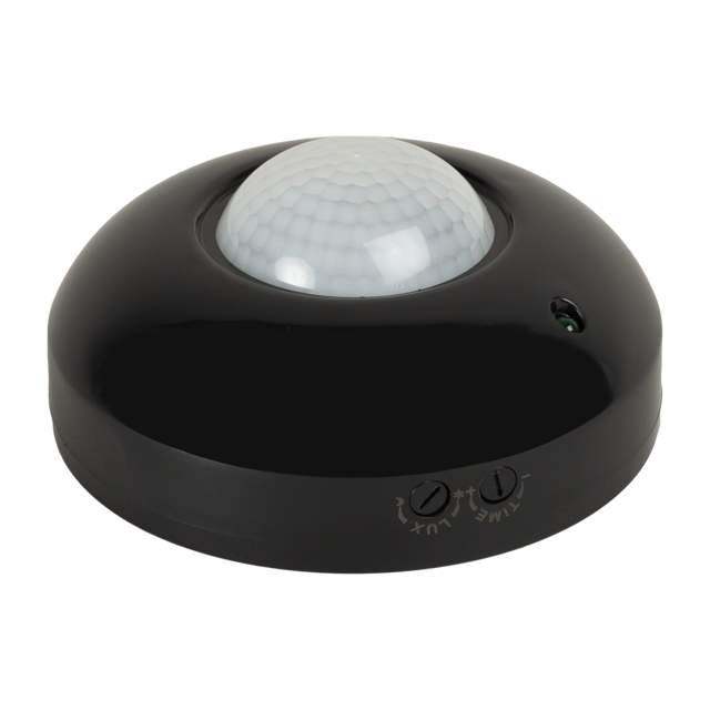 Senzor Miscare PT Negru JQ37 360° 1200W 2-12m IP20 - NOVELITE