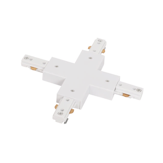 Conector Cruce Sina Clasica Alb IP20 - NOVELITE