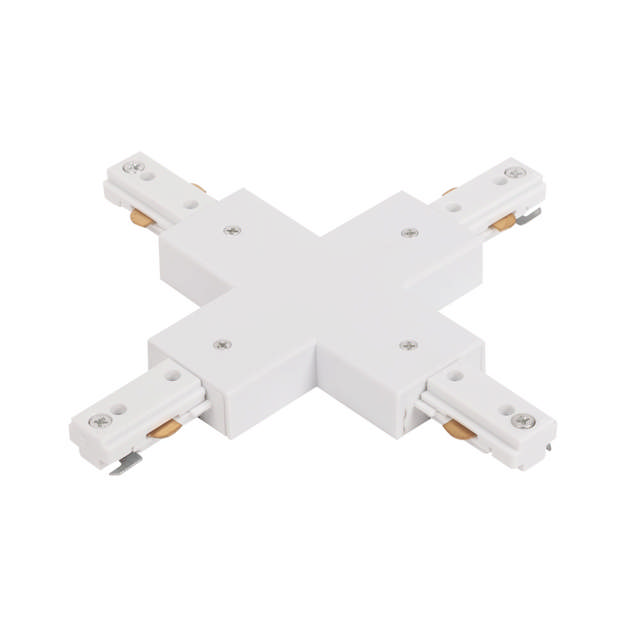 Conector Cruce Sina Clasica Alb IP20 - NOVELITE