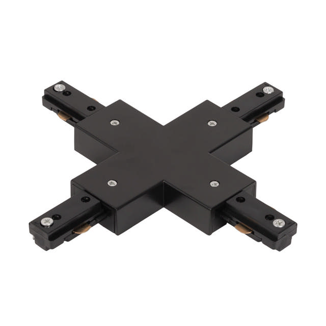 Conector Cruce Sina Clasica Negru IP20 - NOVELITE