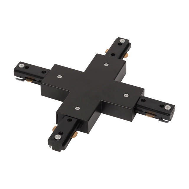 Conector Cruce Sina Clasica Negru IP20 - NOVELITE