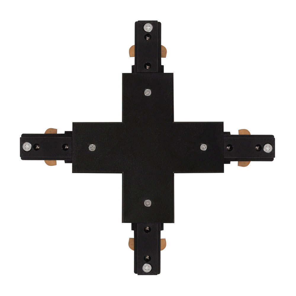 Conector Cruce Sina Clasica Negru IP20 - NOVELITE