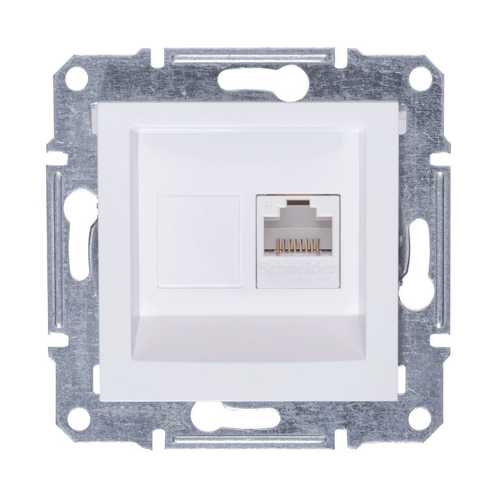 Asfora Mecanism Priza RJ45 UTP CAT6 Alb, EPH4770121