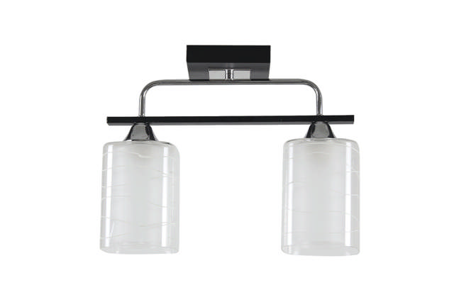 Lustra Niege Crom+Negru+Alb 2xE27 60W