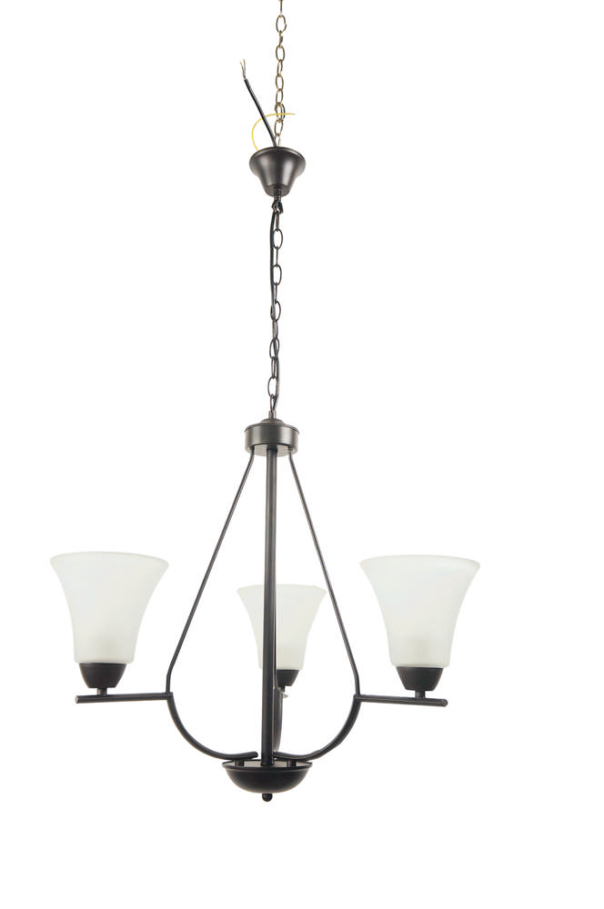 Lustra Midnight Negru+Alb 3xE27 40W