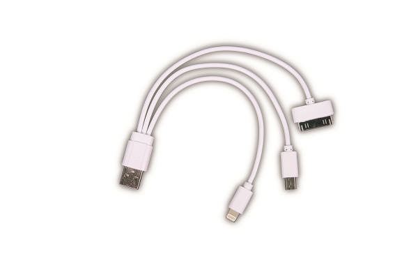 Cablu Date Micro + Lightning + 5 Pini 1A Alb