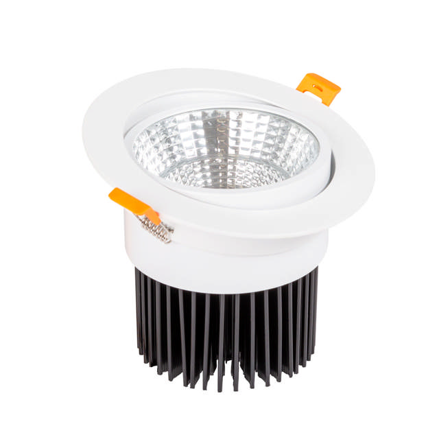 Downlight LED COB Reglabil Alb Reflector 24W 4000K IP20 - NOVELITE