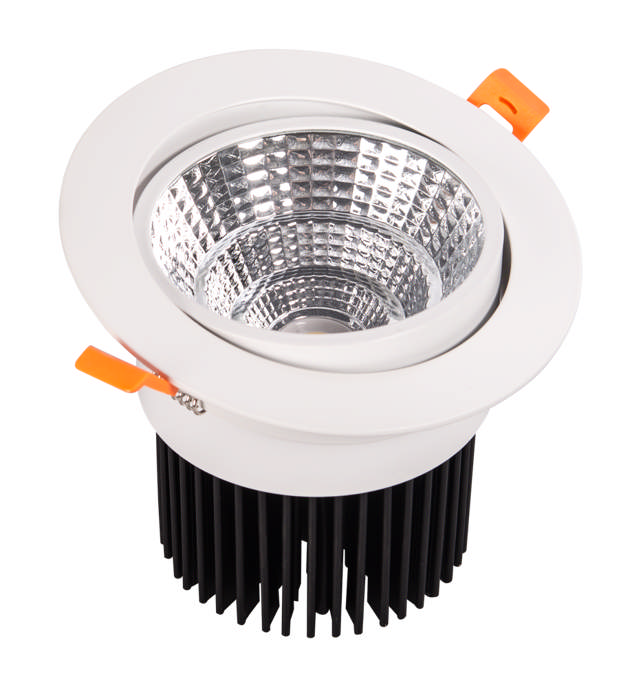Downlight LED COB Reglabil Alb Reflector 30W 4000K IP20 - NOVELITE