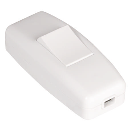 Intrerupator pe fir Alb+Alb