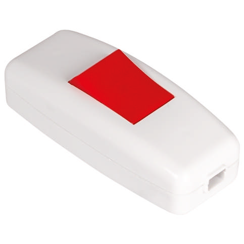 Intrerupator pe fir Alb+Rosu