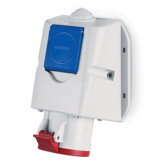 Priza 3P+N+E 16A 1Xschuko IP44 – SCAME | 513.1657-DN