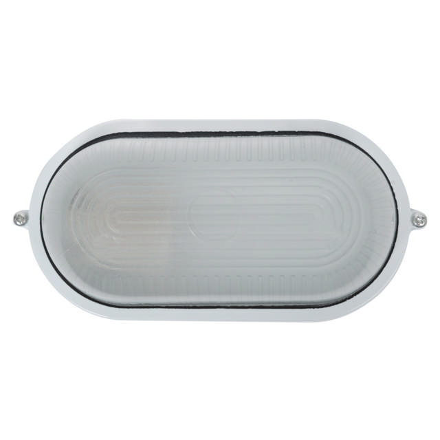 Corp BAT E27 Oval Alb IP54 Dispersor Opal Sticla - NOVELITE