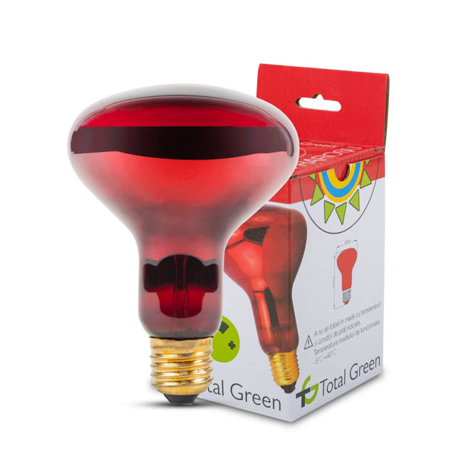 Bec Infrarosu R95 100W E27 Rosu TG     