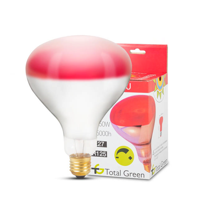 Bec Infrarosu R125 250W E27 Rosu    
