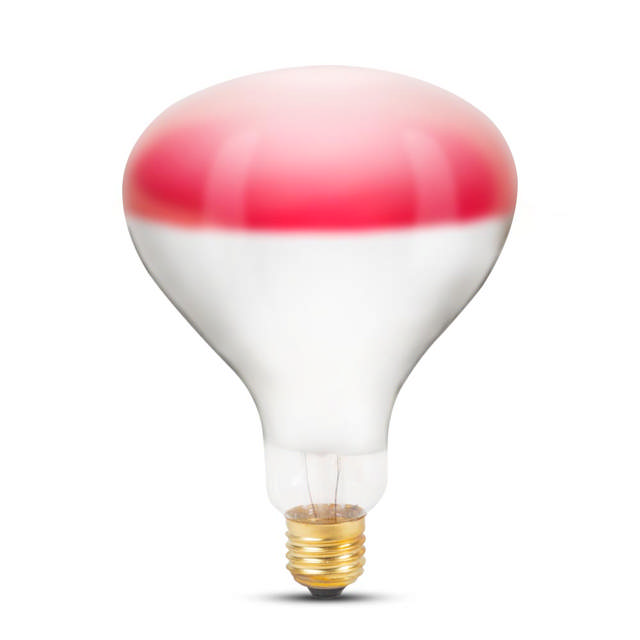 Bec Infrarosu R125 250W E27 Rosu    