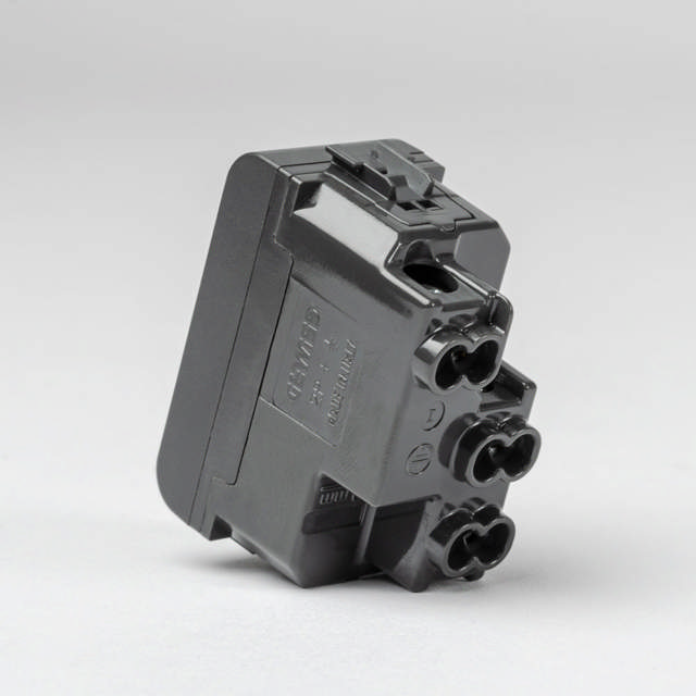 Priza Italian 1M 2P+E 16A Negru, Chorus, GW12203