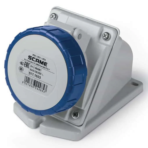 Priză portabilă 2P+E 16A IP67 6H 230V – SCAME | 517.1653