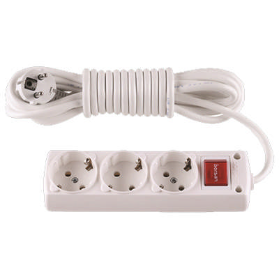 Prelungitor 3m 3 Prize cu CP si Intrerupator