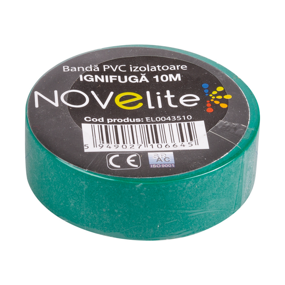 Banda Izolatoare IGN PVC 10m Verde 