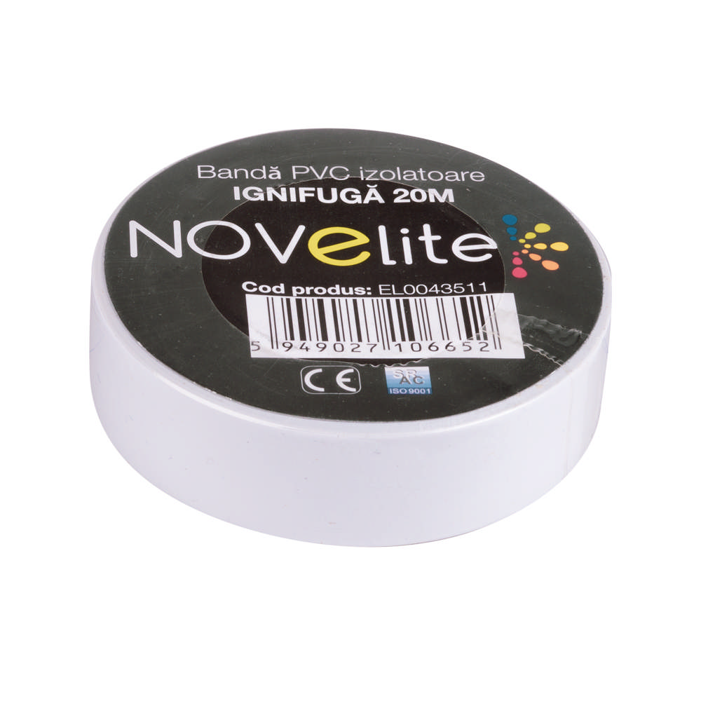 Banda Izolatoare IGN PVC 20m Alb 