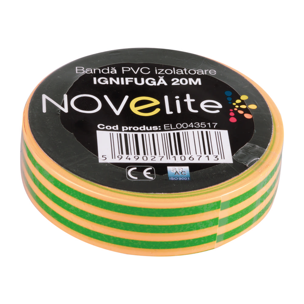 Banda Izolatoare IGN PVC 20m Verde-Galben 