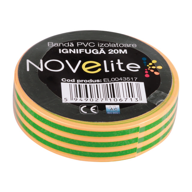 Banda Izolatoare IGN PVC 20m Verde-Galben 