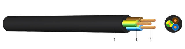 Cablu semnalizare incendiu, JE-H(ST)H E90 4x2X0.8 – tambur