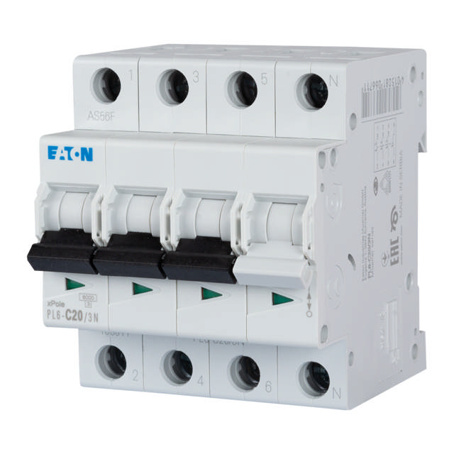 Intrerupator Automat 20A 3P+N C 6KA