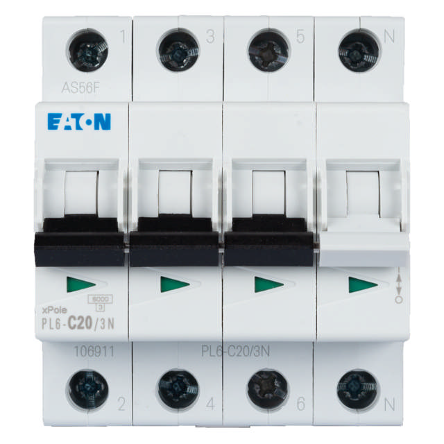 Intrerupator Automat 20A 3P+N C 6KA