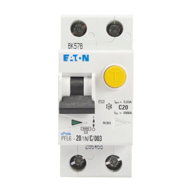 Intrerupator Diferential 20A 1P+N C 6KA 30mA PFL6