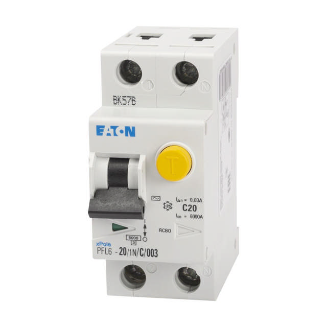 Intrerupator Diferential 20A 1P+N C 6KA 30mA PFL6
