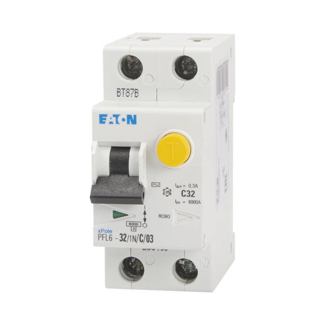 Intrerupator diferential 32A 1P+N C 6KA 300MA (Eaton)