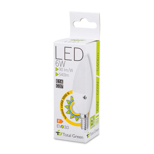 Bec LED EVO3.0 Lumanare 6W E14 3000K