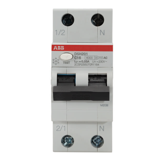 Intrerupator Diferential 16A 1P+N C 6KA 30MA DSH201 