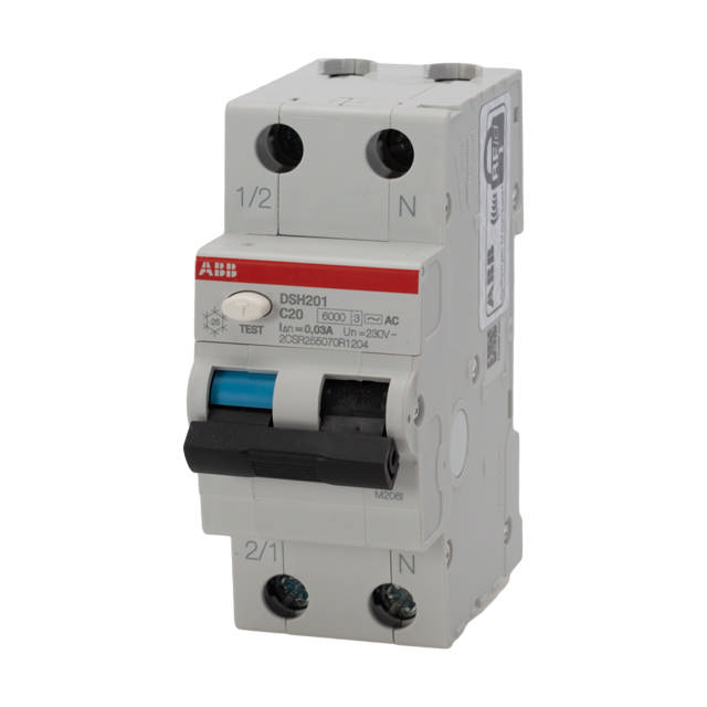 Intrerupator Diferential 20A 1P+N C 6KA 30MA DSH201